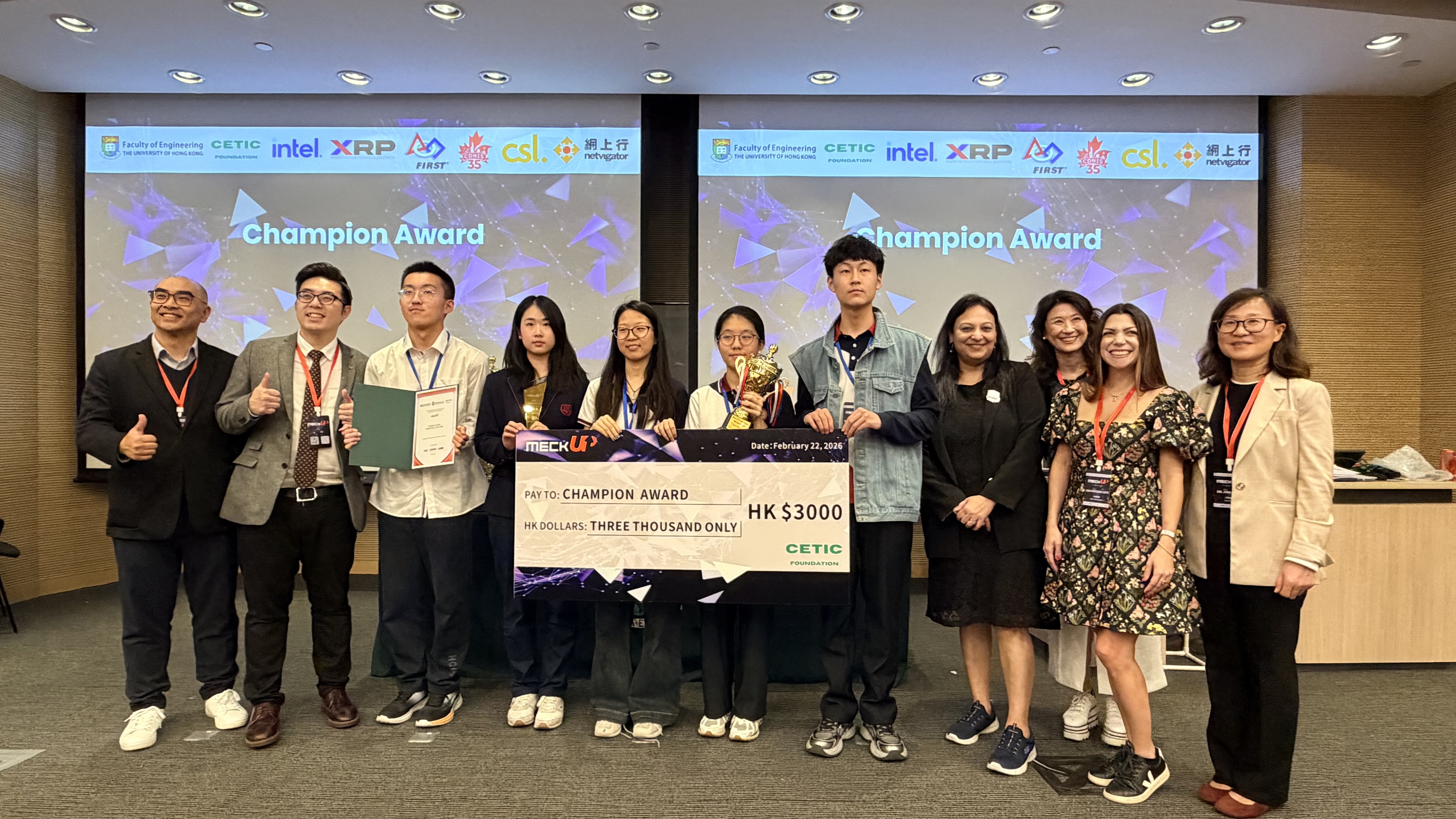 祝贺！光剑战队包揽港大MeckUp人工智能机器人挑战赛冠军、金奖及最佳机器人设计奖